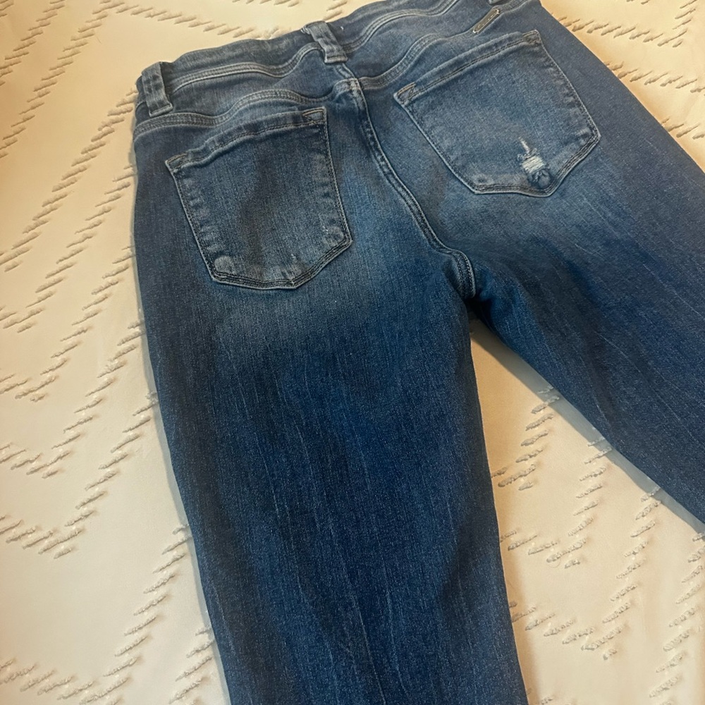 Distressed Blue Jeans - Picture 7 of 8